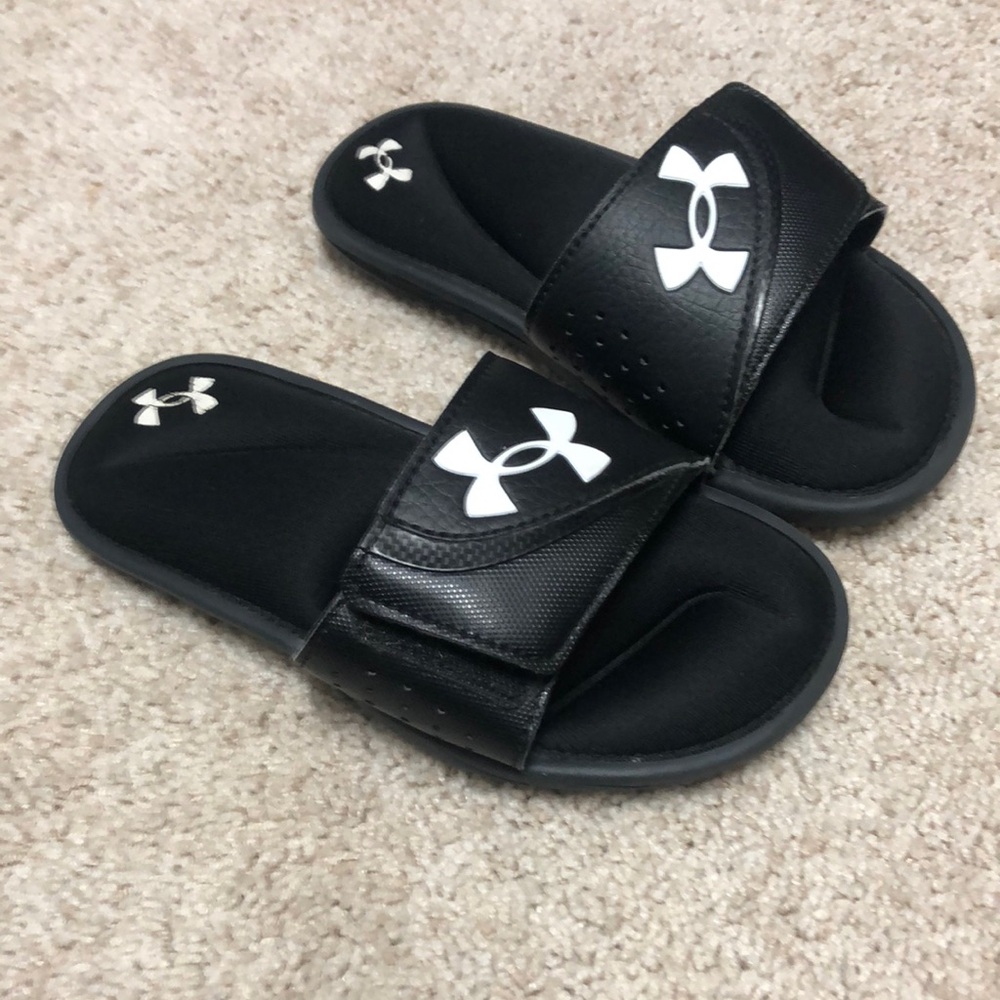 Under Armour Black Slide Sandals
